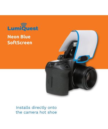 LumiQuest Soft Screen Flash Diffuser | Neon Blue | Universal Design for DSLR Cameras - Buy Online on SooperMarket.com