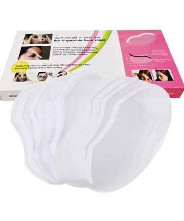 LWBTOSEE Transparent Visor for Haircut Hair Dye and Shampoo Eye Protection 50PCS 50pcs.