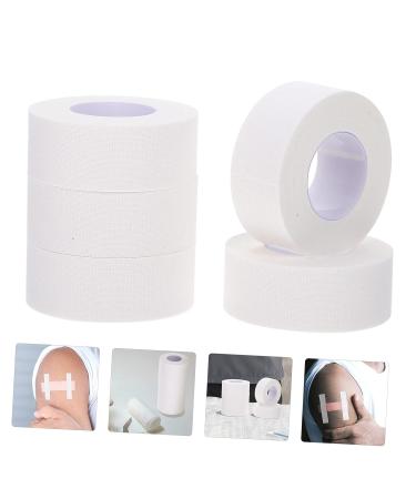 Healifty 5 Rolls Pressure Tape Elastic Wrap Bandages - Self Adherent Zither Finger Tape | Non-woven Fabric Athletic Wrap - 500x2x0.1cm White - Buy Online on SooperMarket.com
