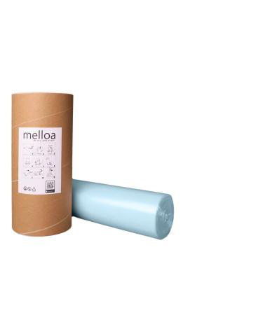 Melloa refill film compatible with Tomme Tipee Sangenic Tec Simplee Twist & Click for refill cassettes (blue 200m + paper tube) 20 pieces (1 -pack) with paper tube blue