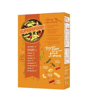 Cybele's Superfood Orange Rotini Pasta | Gluten & Grain Free, High Protein, Allergen Free | Non GMO, Vegan | 8oz Box (Pack of 6) - Buy Online on SooperMarket.com