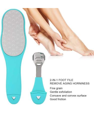 Professional 2-in-1 Double-Sided Foot Scraper & Peeling Tool for Dead Skin Removal - Green Footfish Pedicure Tool - Buy Online on SooperMarket.com