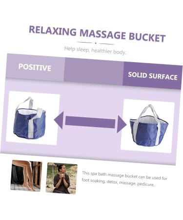 WOFASHPURET 1pc Foldable Footbath Bucket for Collapsible wash bin Folding Water Container Foot Soaking Basin Laundry Buckets Home Foot Spa Tub Foot spa Basin Household Storage Bags Travel peva 30x20cm - Buy Online on SooperMarket.com
