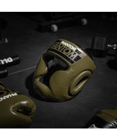 Phantom Head Guard APEX | Ultimate Boxing & MMA Protection | Unisex Full Face for Muay Thai & Fighting | Army Style - Buy Online on SooperMarket.com