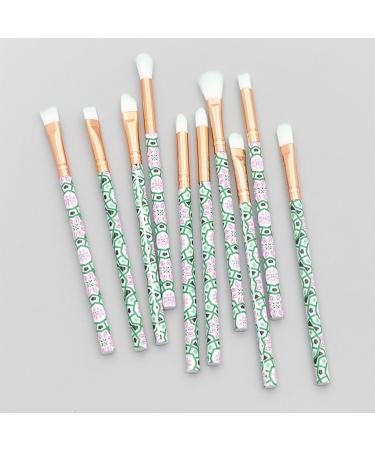 Housoutil 10pcs Green Supplies Hair Handle Beauty Eye Plastic Care Eyeshadow Cosmetic Makeup - Buy Online on SooperMarket.com