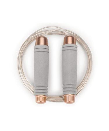 Gaoykai Weighted Jump Rope for Handle,Adjustable TPU Wire Rope with Bearing Comfortable Foam Handle Skipping Rope for Workout and Fitness Training for Men Women and Kids gray