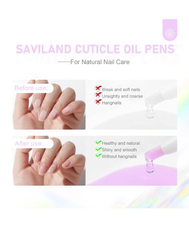 SAVILAND Cuticle Oil 6PCS Pen for Nail Growth Treatment - Nail Strengthener and Growth Oil Kit 0.08 Fl Oz (Pack of 6) - Buy Online on SooperMarket.com