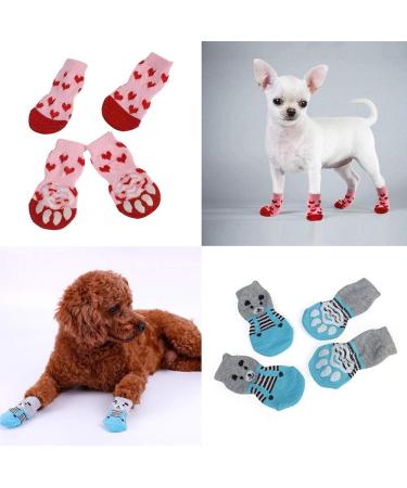 Betinyar Anti-Slip Dog & Cat Socks - 4 Pairs | Paw Protector for Indoor Hardwood Floors - Buy Online on SooperMarket.com