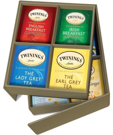 Twinings Tea Classics Sampler Gift Box | Exquisitely Curated Variety Collection | 40 Count Tea Bags | Enjoy Hot or Iced - Buy Online on SooperMarket.com