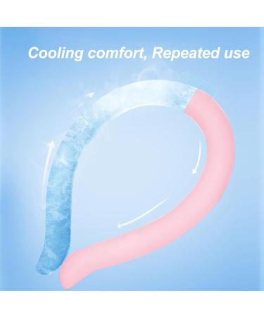 Cooling Neck Tube Reusable Neck Cooler with Ice Crystals Stay Cool in Summer Heat Pink - Buy Online on SooperMarket.com