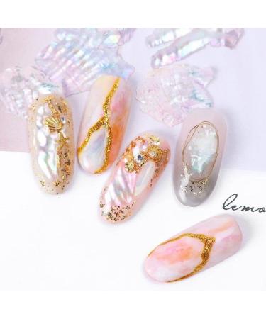 12 Grids Nail Art Shell Flakes Fragments Texture 3D Nail Charm Nail Art Decoration Manicure DIY Accessories - Buy Online on SooperMarket.com