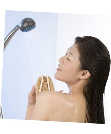 Exfoliating Loofah Bath Towel & Back Scrubber - Premium Bath Sponge for Smooth Skin | Beige - Buy Online on SooperMarket.com