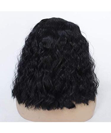 Buy Bghjue Short Curly Kinky Wig for Women - Fluffy Wavy Synthetic Hair Natural Big Curl Afro Wig with Bangs & Free Cap - International Shipping - Buy Online on SooperMarket.com