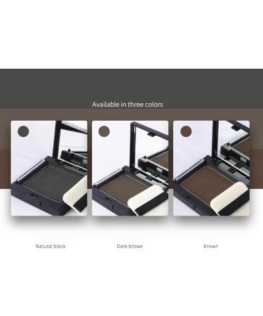 Hairline Powder Hairline Shadow Pressed Powder Instantly Conceals Alopecia White Hair Root Cover Temporary Hair Shading Powder for Thinning Bald Spots Windproof Sweatproof 12g Black - Buy Online on SooperMarket.com