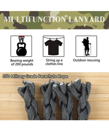 ROXNVM Paracord Key Trailer with Carabiner 4 Pack Lanyard Key Rings for Outdoor Camping & Hiking Ideal for Men & Women - Buy Online on SooperMarket.com