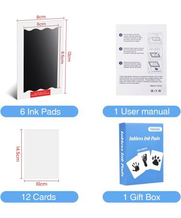 TOGOU2S Baby Footprint & Handprint Kit - Inkless Print Pads for Pets & Babies | Non-Toxic Family Keepsake Kit - Buy Online on SooperMarket.com