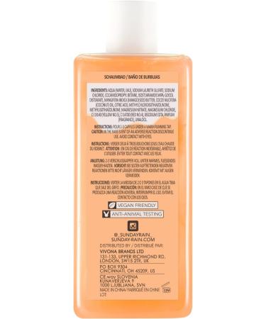 Shop Sunday Rain Nourishing Tropical Bubble Bath - Mango Butter & Coconut Oil 450ml | Refreshing Spa Experience - Buy Online on SooperMarket.com
