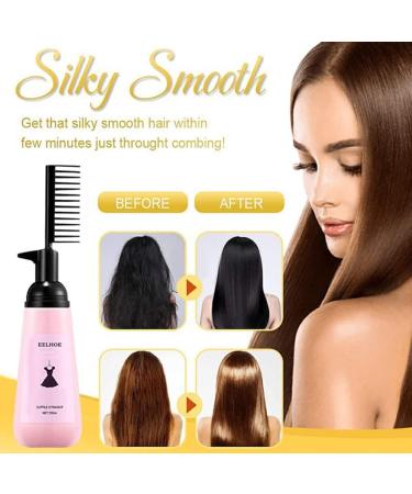 Dajidafu Universal Curly Hair Straightening Cream with Brush Smoothing Hair-styling Nourishing Beauty Accessory for Professional - Buy Online on SooperMarket.com