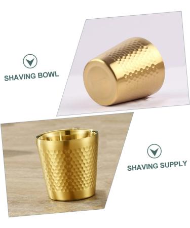 Angoily Stainless Steel Shaving Bowl Set - 4 Pieces Shaving Soap Cup & Razor Shaver - 304 Grade for Men International Shipping Available - Buy Online on SooperMarket.com