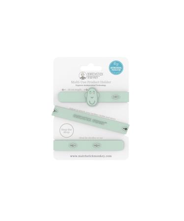 Matchstick Monkey Antimicrobial Silicone Multi-Use Product Holder Strap for Teether Bottle and More in Stroller Car and Highchair 3 Months Old+ 55 cm Mint Green 1 Multi-Use Product Holder Mint Green
