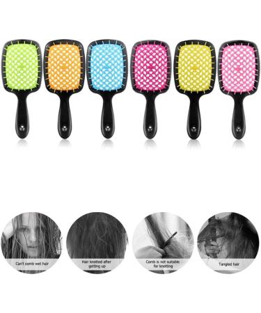 GUYANA Comb 1 Piece Of Wide Toothed Air Cushion Comb Massage Dry Wet Comb Hollow Comb Salon Hair Brush Set Wide Tooth Comb (Color : A) - Buy Online on SooperMarket.com