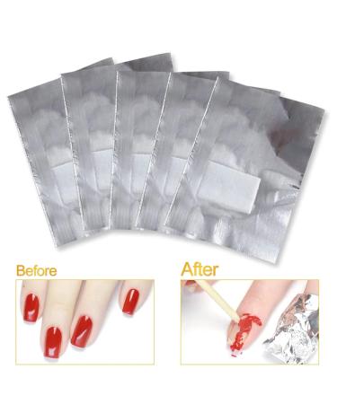 Sularpek 100 Pcs Foil Nail Wraps for Acrylic/UV/Gel Polish Removal - Lint Free Pads Included - Buy Online on SooperMarket.com