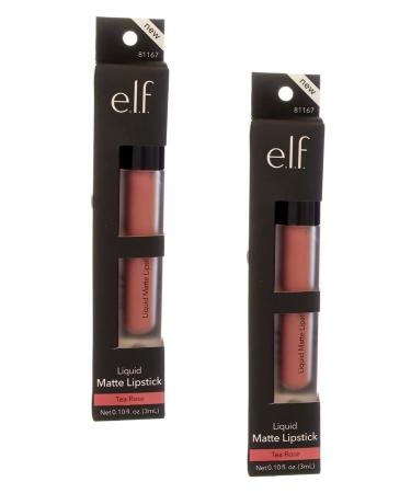 Pack of 2 e.l.f. Liquid Matte Lipstick Tea Rose 81167