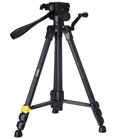 NATIONAL GEOGRAPHIC PhotoTripod Kit Large, with Carrying Bag, 3-Way Head, Quick Release, 4-Section Legs Lever Locks, Geared Centre Column,Load up 3kg, Aluminium, for Canon, Nikon, Sony, NGHP001 Big