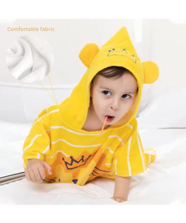 Supgomax Hooded Bathing Poncho for Kids - Cartoon Lion Beach & Bath Towel Absorbent Child Towels for Swimming & Shower - Buy Online on SooperMarket.com