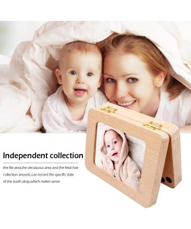 Keyohome Baby Teeth Keepsake Box with Photo Frame - Wooden Organizer for Boys and Girls | Memory Gift with Tweezers & Screwdriver - Buy Online on SooperMarket.com