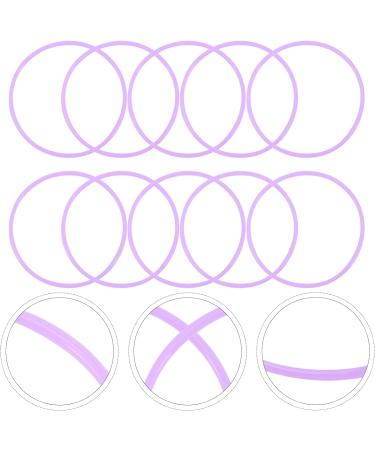 HOMSFOU 50 Pcs Silicone Bracelet Gummy Silicone Wristbands Rave Bracelets 80s Bracelets Kids Jelly Bracelet Neon Retro Gummy Bracelets Gummy Wristbands Miss Elasticity Strapping Silica Gel 5.8x5.8cmx5pcs Violetx5pcs - Buy Online on SooperMarket.com
