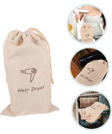 PRETYZOOM Linen Hair Dryer Bag Hair Blower Portable Hair Dryer Bag Dust Bags for Handbags Storage Bag Universal Velvet Bag Travel - Buy Online on SooperMarket.com