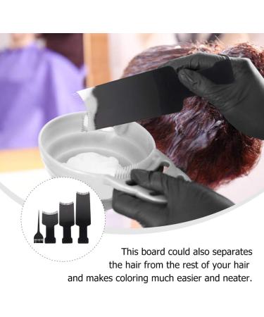 KALLORY Hair Dye Tools: Highlighting Board & Brush Kit for Hair Coloring - 4 Pcs Set, 32x10x1.3cm - Black - Buy Online on SooperMarket.com