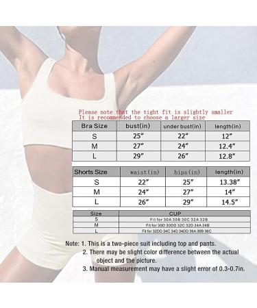 TWFRHC Women's Ribbed Tank Seamless 2-Piece Workout Set | High Waist Gym Outfit Yoga Shorts | Navy Blue, Large - Buy Online on SooperMarket.com