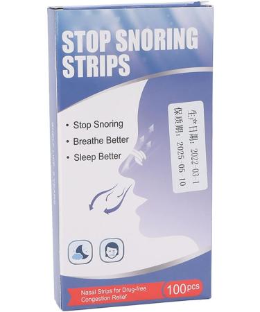 Snoring Nose Strips 100pcs - Skin Friendly Stuffy Nose Relief for Better Sleep - Health Care Solution - Buy Online on SooperMarket.com