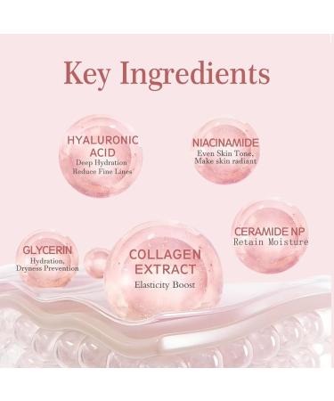 Collagen Night Wrapping Mask Collagen Overnight Face Mask Peel Off Face Masks - Hydrolyzed Collagen Face Masks Skincare for Elasticity & Hydration Tight Skin Reduce Sagging & Dullness - Buy Online on SooperMarket.com