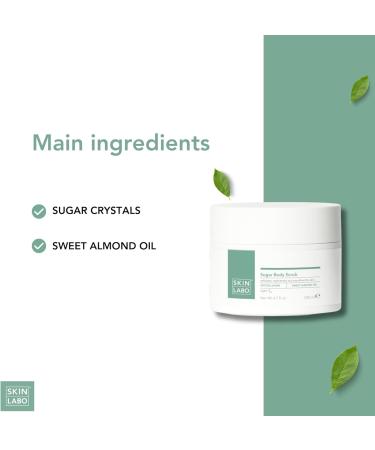 SKIN LABO SkinLabo - Sugar Body Scrub Revitalizing Effect Regenerates and Smoothes the Skin with Sugar Crystals and Sweet Almond Oil - 200 ml New Version - Buy Online on SooperMarket.com
