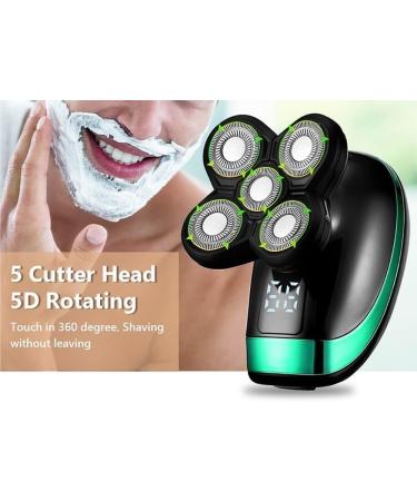 Buy Electric Shaver with 5 Floating Heads - 5 in 1 Rechargeable Men s Razor Hair Clipper Facial Brush & Nose/Ear Trimmer - Fast International Shipping - Buy Online on SooperMarket.com
