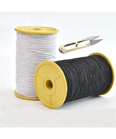 2PCS 0.5mm Elastic Thread Sewing Cord Set - 547 Yards - Black and White - Buy Online on SooperMarket.com