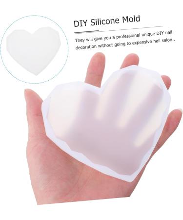 LALAFINA 12 Pcs Heart Diamond Mold Cup Mat Mold Food Serving Plate Mold Tray Set up Crystal Epoxy As Shownx3pcs 7.5X6cmx3pcs - Buy Online on SooperMarket.com