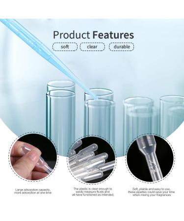 150PCS 3ML Disposable Plastic Transfer Pipettes Eye Dropper for Essential Oils, Makeup Tool & Science Lab - Buy Online on SooperMarket.com