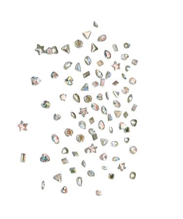 Multi-Shape Nail Rhinestones Decoration Art Accessories Jewelry Diamond 3D Tips Glass Crystal Pendant Ornaments Manicure Nail Art Stickers Decals Flower Supplies Kit Polish Jewels Tools Accessories