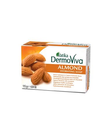 Vatika Dermoviva Almond Soap 115g (Pack of 4)