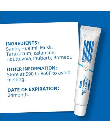 Healmusz Natural Herbal Hemorrhoids Ointment Healmusz Hemorrhoid Ointment Chinese Herbal Hemorrhoids Cream Organic Herbal Hemorrhoids Ointment 0.7Oz/20g (1pcs) - Buy Online on SooperMarket.com