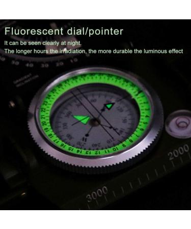 Bijia Multifunctional Metal Compass for Hiking | Waterproof High Accuracy Lens Compass with Clinometer & Spirit Level | Ideal for Climbing Boating Exploration Hunting & Geology - International Shipping Available - Buy Online on SooperMarket.com
