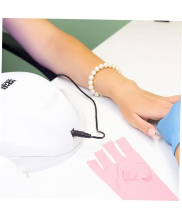 minkissy 10 Pairs Nail Gloves Uv Gloves Pink Gloves Hand Gloves for Protection Manicure Gloves Protective Gloves Gloves Accessories Polyester Miss - Buy Online on SooperMarket.com