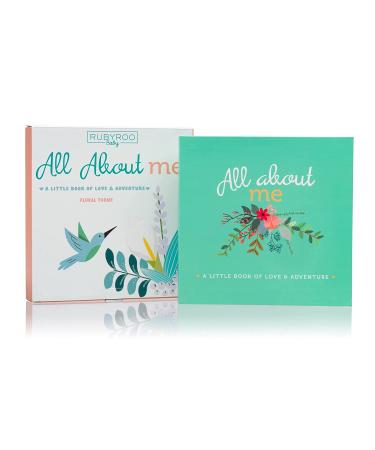 RubyRoo Baby Memory Book for Girls - 60 Page Hardcover Scrapbook for First 5 Years - Keepsake Photo Album and Milestone Journal - Perfect Baby Shower Gift - Buy Online on SooperMarket.com