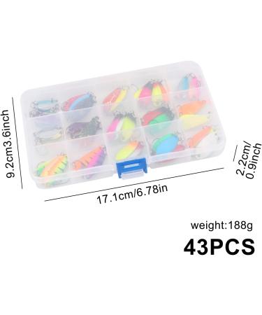 Buy Spinner Turn Signal Set & 43-Piece Trout Bait Spoon Set | Ideal for Pike Perch and Trout Fishing - Buy Online on SooperMarket.com