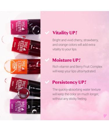 ETUDE Dear Darling Water Tint 5 Grape Ade - Vivid Color Lip Stain | Moisturizing & Non-sticky Finish | Smudge-proof Lightweight K-beauty Tint - Buy Online on SooperMarket.com