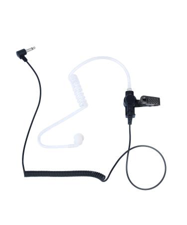 KEYBLU Law Enforcement Surveillance Kit Acoustic Tube Listen-only Earpiece for 2 Way Radio (3.5MM)